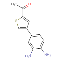 Chemical structure of 1-[4-(3,4-diaminophenyl)thiophen-2-yl]ethan-1-one - CSSB11983527498