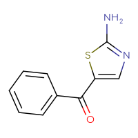 Chemical structure of 5-benzoyl-1,3-thiazol-2-amine - CSSB00010209860