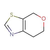 Chemical structure of 4H,6H,7H-pyrano[4,3-d][1,3]thiazole - CSSB00012039973