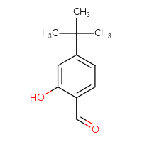 Chemical structure of 4-tert-butyl-2-hydroxybenzaldehyde - CSSB00000068402