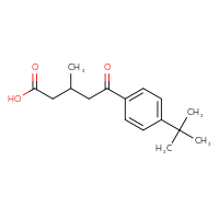 Chemical structure of 5-(4-tert-butylphenyl)-3-methyl-5-oxopentanoic acid - CSSB00003356885