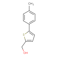 Chemical structure of [5-(4-methylphenyl)thiophen-2-yl]methanol - CSSB00010224456