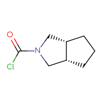 Chemical structure of (3aR,6aS)-octahydrocyclopenta[c]pyrrole-2-carbonyl chloride - CSSB00116896110