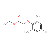 Chemical structure of ethyl 2-(4-chloro-2,6-dimethylphenoxy)acetate - CSSB00000171478