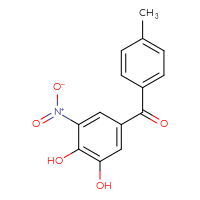 Chemical structure of 5-(4-methylbenzoyl)-3-nitrobenzene-1,2-diol - CSSB00000024851