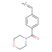 Chemical structure of 4-(4-ethenylbenzoyl)morpholine - CSSB00103326181