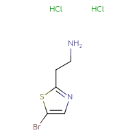 Chemical structure of 2-(5-bromo-1,3-thiazol-2-yl)ethan-1-amine dihydrochloride - CSSB00102947160