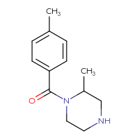 Chemical structure of 2-methyl-1-(4-methylbenzoyl)piperazine - CSSB00005670407
