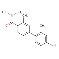Chemical structure of 4'-amino-N,N,2',3-tetramethyl-[1,1'-biphenyl]-4-carboxamide - CSSB06718837109