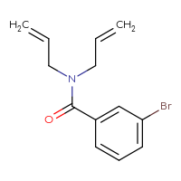 Chemical structure of 3-bromo-N,N-bis(prop-2-en-1-yl)benzamide - CSSB00000159193