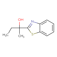 Chemical structure of 2-(1,3-benzothiazol-2-yl)butan-2-ol - CSSB00112617840