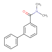 Chemical structure of N,N-dimethyl-[1,1'-biphenyl]-3-carboxamide - CSSB01097645692