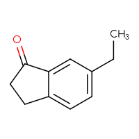 Chemical structure of 6-ethyl-2,3-dihydro-1H-inden-1-one - CSSB00011467760