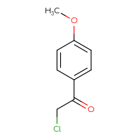 Chemical structure of 2-chloro-1-(4-methoxyphenyl)ethan-1-one - CSSB00000184391