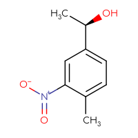 Chemical structure of (1R)-1-(4-methyl-3-nitrophenyl)ethan-1-ol - CSSB00000686233