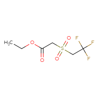 Chemical structure of ethyl 2-(2,2,2-trifluoroethanesulfonyl)acetate - CSSB03439346358