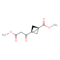 Chemical structure of methyl 3-(3-methoxy-3-oxopropanoyl)bicyclo[1.1.1]pentane-1-carboxylate - CSSB06440269494