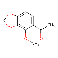 Chemical structure of 1-(4-methoxy-2H-1,3-benzodioxol-5-yl)ethan-1-one - CSSB00021116189