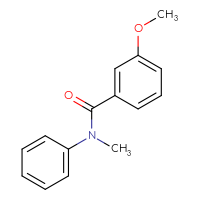 Chemical structure of 3-methoxy-N-methyl-N-phenylbenzamide - CSSB00046689205