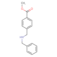 Chemical structure of methyl 4-[(benzylamino)methyl]benzoate - CSSB00000217792
