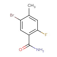 Chemical structure of 5-bromo-2-fluoro-4-methylbenzamide - CSSB00010827315