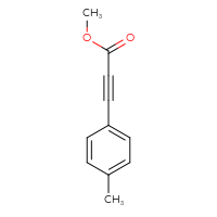 Chemical structure of methyl 3-(4-methylphenyl)prop-2-ynoate - CSSB00012100125