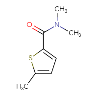 Chemical structure of N,N,5-trimethylthiophene-2-carboxamide - CSSB00000159549