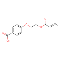 Chemical structure of 4-[2-(prop-2-enoyloxy)ethoxy]benzoic acid - CSSB00025764912