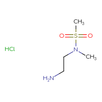 Chemical structure of N-(2-aminoethyl)-N-methylmethanesulfonamide hydrochloride - CSSB00015186441