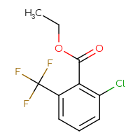 Chemical structure of ethyl 2-chloro-6-(trifluoromethyl)benzoate - CSSB00010189688