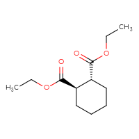 Chemical structure of 1,2-diethyl (1R,2R)-cyclohexane-1,2-dicarboxylate - CSSB00025767990