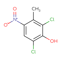 Chemical structure of 2,6-dichloro-3-methyl-4-nitrophenol - CSSB00010197268