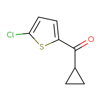 Chemical structure of (5-chlorothiophen-2-yl)(cyclopropyl)methanone - CSSB00011268154
