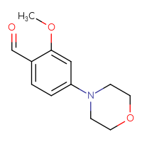 Chemical structure of 2-methoxy-4-(morpholin-4-yl)benzaldehyde - CSSB00010141654