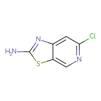 Chemical structure of 6-chloro-[1,3]thiazolo[5,4-c]pyridin-2-amine - CSSB00009884557