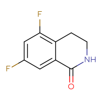 Chemical structure of 5,7-difluoro-1,2,3,4-tetrahydroisoquinolin-1-one - CSSB00000709753
