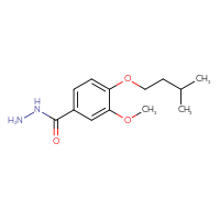 Chemical structure of 3-methoxy-4-(3-methylbutoxy)benzohydrazide - CSSB00000683939