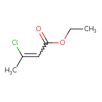 Chemical structure of ethyl 3-chlorobut-2-enoate - CSSB00011004342