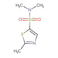 Chemical structure of N,N,2-trimethyl-1,3-thiazole-5-sulfonamide - CSSB00012934770