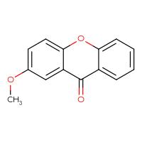 Chemical structure of 2-methoxy-9H-xanthen-9-one - CSSB00025762851
