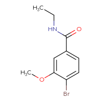 Chemical structure of 4-bromo-N-ethyl-3-methoxybenzamide - CSSB00010239582