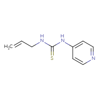 Chemical structure of 3-(prop-2-en-1-yl)-1-(pyridin-4-yl)thiourea - CSSB00000011182