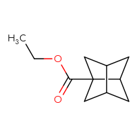 Chemical structure of ethyl tricyclo[3.3.0.0³,⁷]octane-1-carboxylate - CSSB14978562271