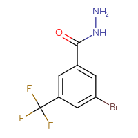 Chemical structure of 3-bromo-5-(trifluoromethyl)benzohydrazide - CSSB00010759057