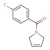 Chemical structure of 1-(4-fluorobenzoyl)-2,5-dihydro-1H-pyrrole - CSSB00015535036
