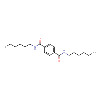 Chemical structure of N1,N4-dihexylbenzene-1,4-dicarboxamide - CSSB00160674269