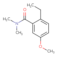 Chemical structure of 2-ethyl-5-methoxy-N,N-dimethylbenzamide - CSSB00044747569