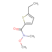 Chemical structure of 5-ethyl-N-methoxy-N-methylthiophene-2-carboxamide - CSSB00011197283