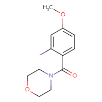 Chemical structure of 4-(2-iodo-4-methoxybenzoyl)morpholine - CSSB01999836269