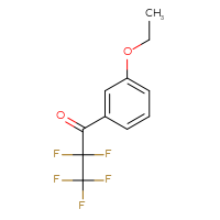 Chemical structure of 1-(3-ethoxyphenyl)-2,2,3,3,3-pentafluoropropan-1-one - CSSB00002630072